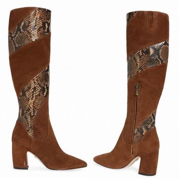 NWB Sam Edelman Hai Leather & Suede Tall Boots 7.5